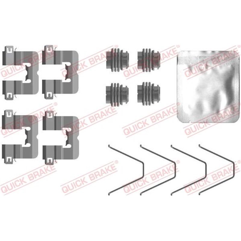 Set accesorii, placute frana - QUICK BRAKE-109-0114