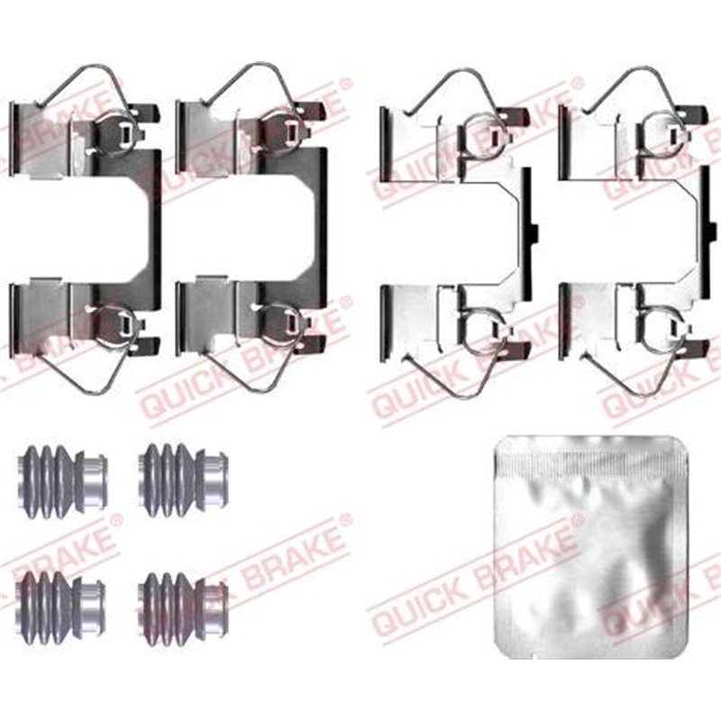 Set accesorii, placute frana - QUICK BRAKE-109-0116