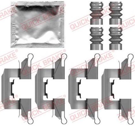 Set accesorii, placute frana - QUICK BRAKE-109-0139