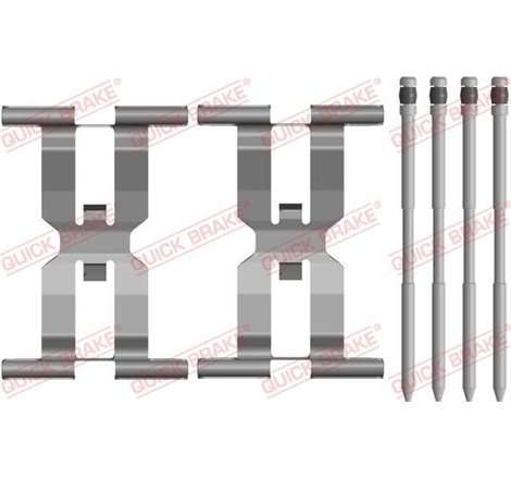 Set accesorii, placute frana - QUICK BRAKE-109-0143