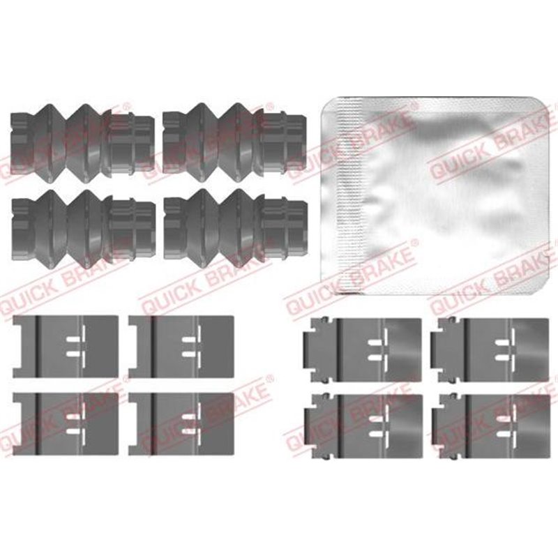 Set accesorii, placute frana - QUICK BRAKE-109-0152
