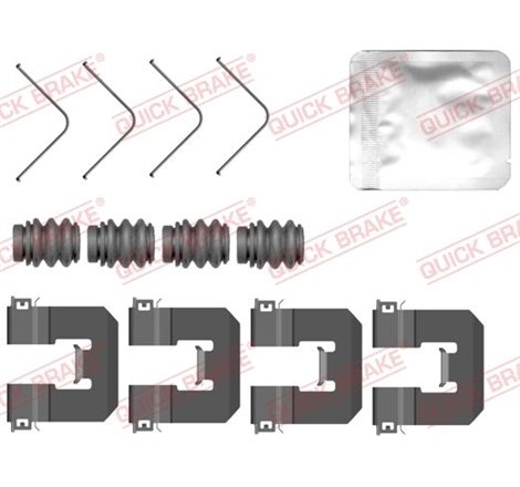 Set accesorii, placute frana - QUICK BRAKE-109-0160