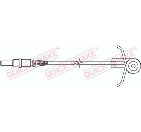 Senzor de avertizare,uzura placute de frana - QUICK BRAKE-WS 0186 A