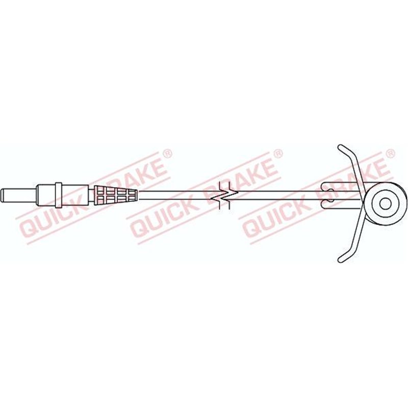 Senzor de avertizare,uzura placute de frana - QUICK BRAKE-WS 0186 A