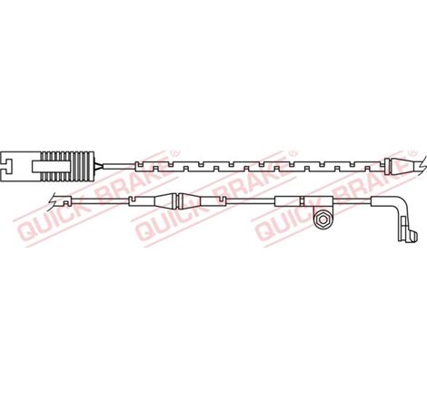 Senzor de avertizare,uzura placute de frana - QUICK BRAKE-WS 0222 A