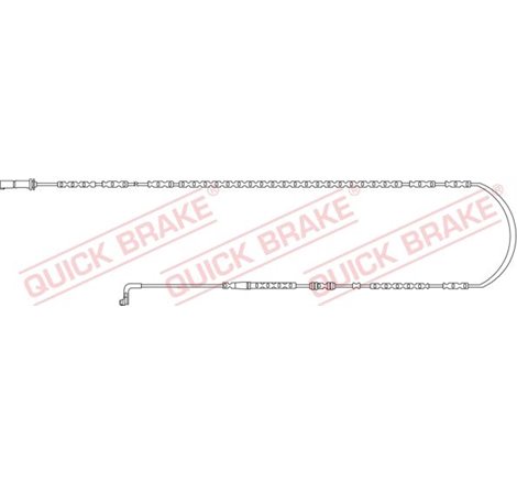 Senzor de avertizare,uzura placute de frana - QUICK BRAKE-WS 0292 A