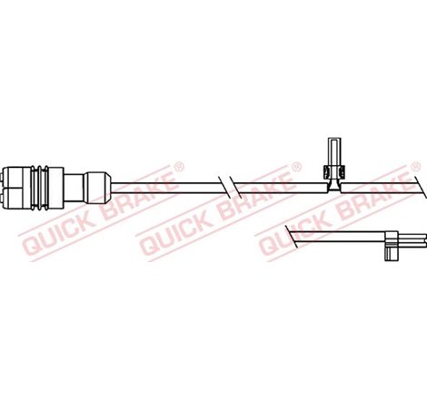 Senzor de avertizare,uzura placute de frana - QUICK BRAKE-WS 0346 A