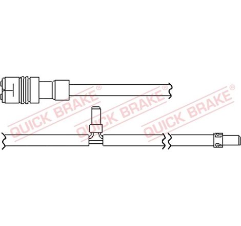 Senzor de avertizare,uzura placute de frana - QUICK BRAKE-WS 0349 A
