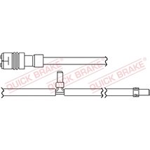 Senzor de avertizare,uzura placute de frana - QUICK BRAKE-WS 0349 A