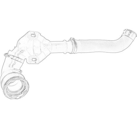 Furtun intercooler R for vehicles with fata drive. intercooler-turbine NISSAN NV400. OPEL MOVANO B. RENAULT MASTER III 2.3D 02.1