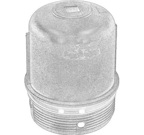 Capac, carcasa filtru ulei - RENAULT-7701057829