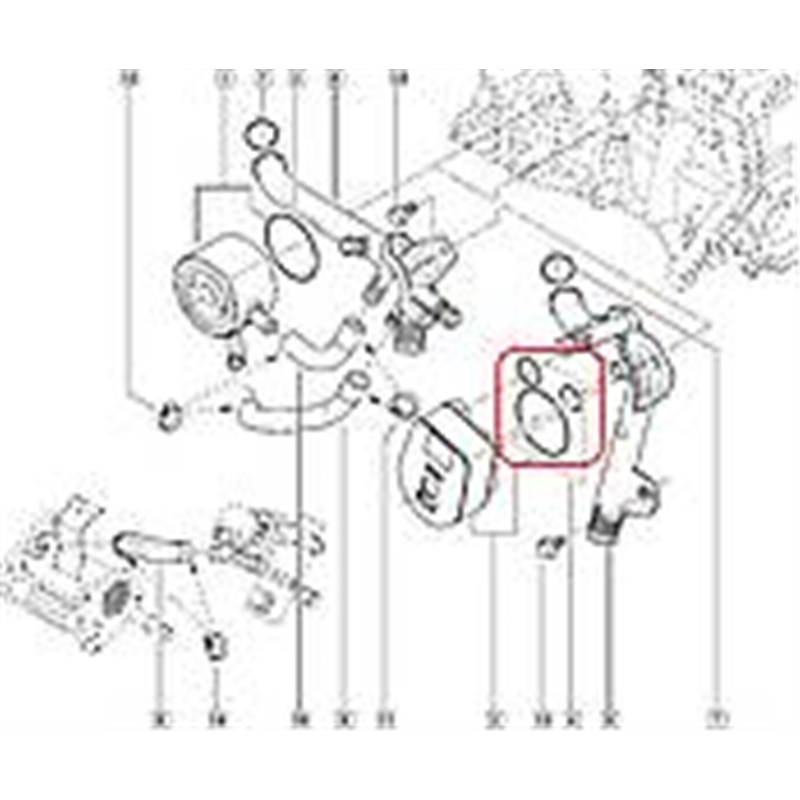 Set garnituri, radiator ulei - RENAULT-7701475118