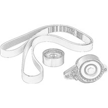 Set curea transmisie cu caneluri - RENAULT-7701477527