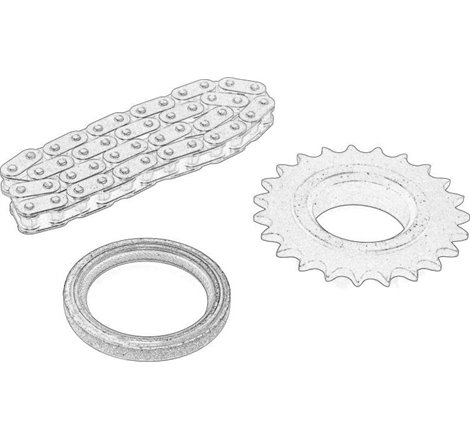 Set lant, antrenare pompa ulei - RENAULT-7701478100