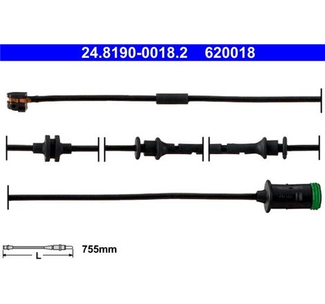 Senzor uzura placute frana Fata CHEVROLET VIVA. OPEL ASTRA G. ASTRA G CLASSIC. ASTRA G-KOMBI. ZAFIRA A 1.2-2.2D 02.98-12.09 - AT
