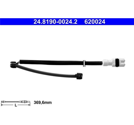 Senzor uzura placute frana Fata PORSCHE 911. BOXSTER. BOXSTER SPYDER. CAYMAN 2.9-3.6 07.04-06.13 - ATE-24.8190-0024.2