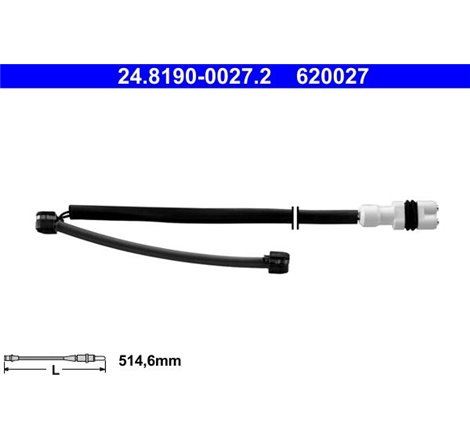 Senzor uzura placute frana Fata PORSCHE 911 TARGA 3.6-3.8 07.06-12.12 - ATE-24.8190-0027.2