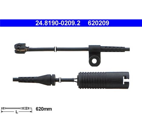 Senzor uzura placute frana Spate BMW 7 E38 2.5D-5.4 03.94-11.01 - ATE-24.8190-0209.2