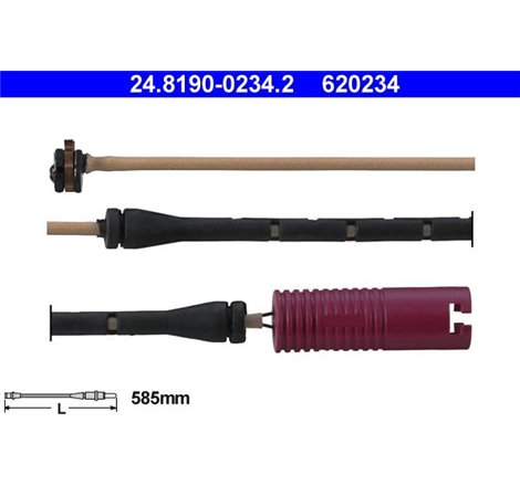 Senzor uzura placute frana Fata BMW 7 E38 3.9D-5.4 11.94-11.01 - ATE-24.8190-0234.2