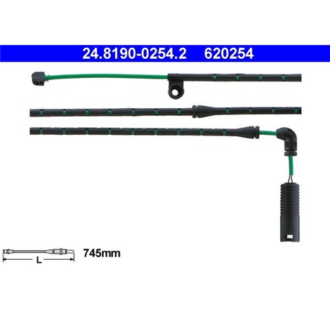 Senzor uzura placute frana Fata BMW X3 E83 3.0D 09.06-08.11 - ATE-24.8190-0254.2