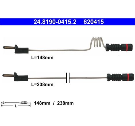 Senzor uzura placute frana Fata MERCEDES SPRINTER 5-T B905. T2-LN1. VARIO. VARIO B667. B670. B668. VARIO B670. VARIO B670. B668.