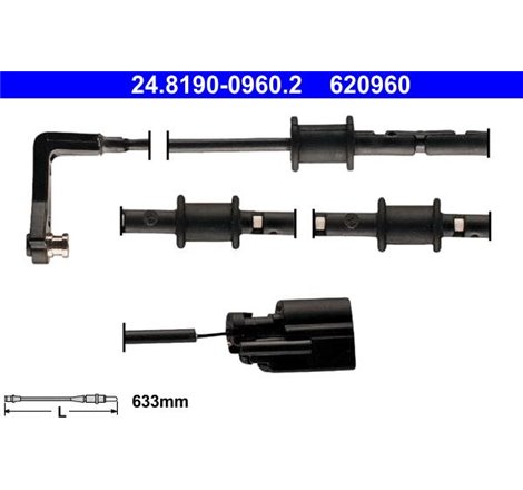 Senzor uzura placute frana Spate JAGUAR XF I. XF SPORTBRAKE. XJ. XK II 2.0-5.0 10.05- - ATE-24.8190-0960.2