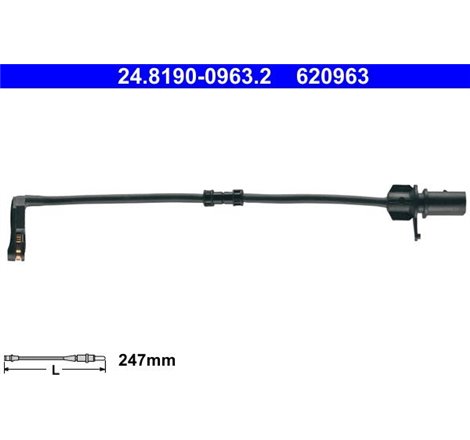 Senzor uzura placute frana Spate AUDI A8 D4 2.0-6.3 11.09-01.18 - ATE-24.8190-0963.2