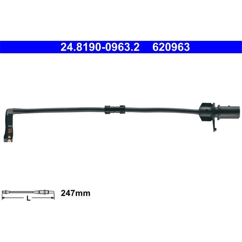 Senzor uzura placute frana Spate AUDI A8 D4 2.0-6.3 11.09-01.18 - ATE-24.8190-0963.2