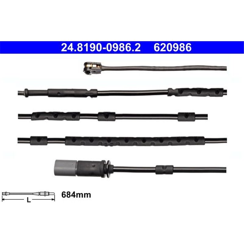 Senzor uzura placute frana Spate BMW I3 I01 0.65H-0.6H-Electric 08.13- - ATE-24.8190-0986.2