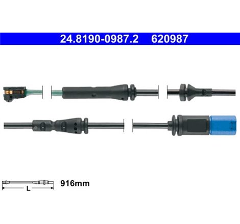 Senzor uzura placute frana Fata BMW 5 G30. F90. 5 G31. 6 GRAN TURISMO G32. 7 G11. G12. 8 G14. F91. 8 G15. F92. 8 GRAN COUPE G16.