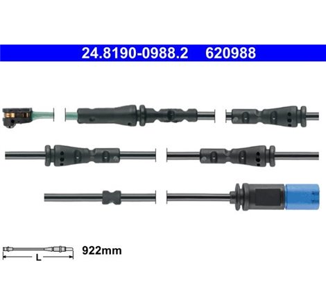 Senzor uzura placute frana Spate BMW 5 G30. F90. 5 G31. 7 G11. G12. 8 G14. F91. 8 G15. F92. 8 GRAN COUPE G16. F93. X6 G06. F96 1