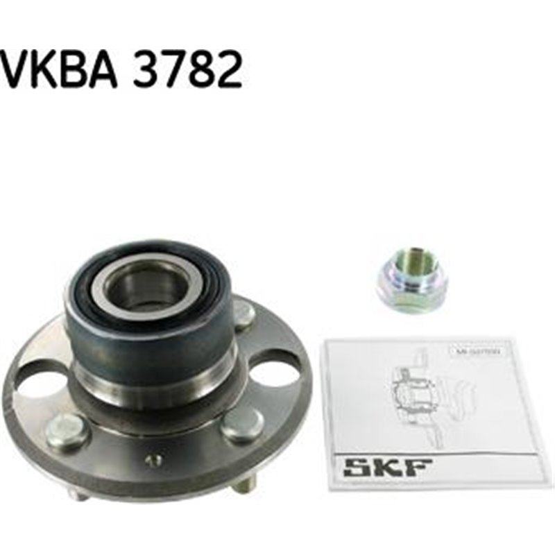 Set de rulmenti cu butuc Spate DR-ST cu mufa 30x67 HONDA CIVIC V. CIVIC VI. CRX III 1.4-2.0D 10.91-02.01 - SKF-VKBA3782
