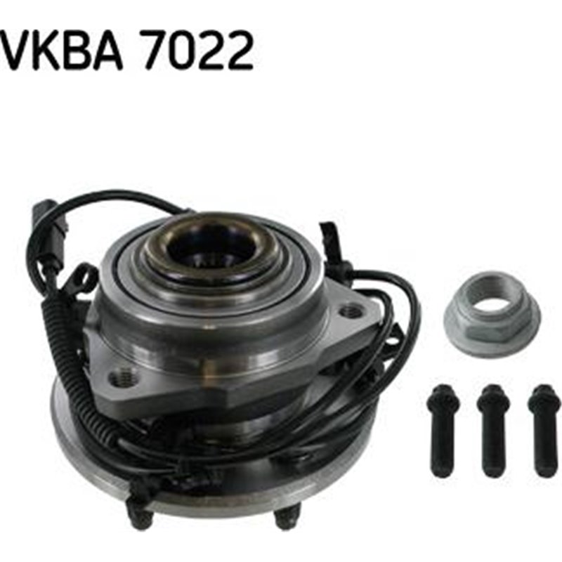 Set de rulmenti cu butuc Fata Dreapta cu mufa 32x53.5 JEEP CHEROKEE 2.4-3.7 09.01-01.08 - SKF-VKBA7022
