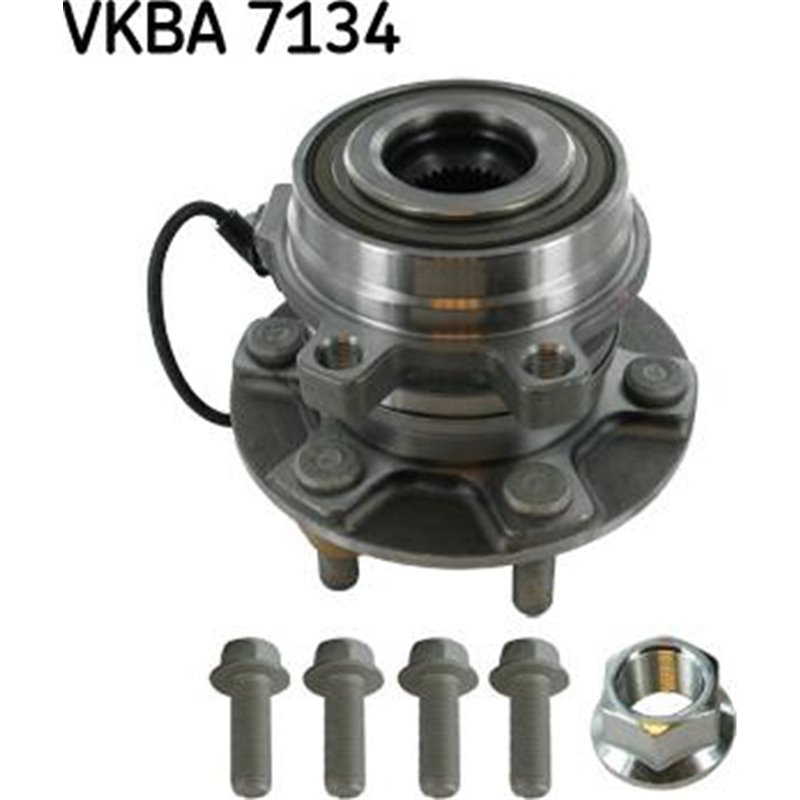 Set de rulmenti cu butuc Fata cu mufa NISSAN NAVARA NP300. RENAULT ALASKAN 2.3D 01.15- - SKF-VKBA 7134