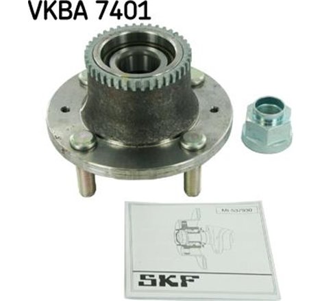 Set de rulmenti cu butuc Spate DR-ST 25x52x37 CHEVROLET AVEO-KALOS. DAEWOO KALOS 1.2-1.5 09.02- - SKF-VKBA7401