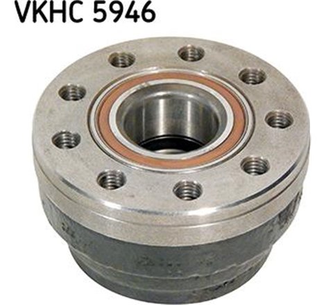 Wheel hub fata with a bearing vehicles without ABS IVECO DAILY IVECO DAILY III. DAILY IV 11.01-08.11 - SKF-VKHC 5946