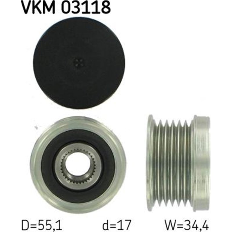 Fulie, alternator - SKF-VKM03118