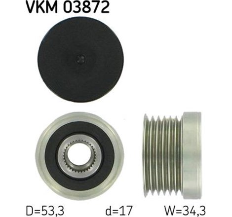 Rulita alternator BMW 1 E81. 1 E82. 1 E87. 1 E88. 3 E46. 3 E90. 3 E91. 3 E92. 3 E93. 5 E60. 5 E61. 6 E63. 6 E64. 7 E65. E66. E67
