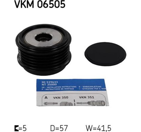 Rulita alternator HYUNDAI ELANTRA V. I20 I. I20 II. I30. IX20. IX35. KIA CARENS IV. CEED. PRO CEED. RIO III. SOUL I. SOUL II. SP