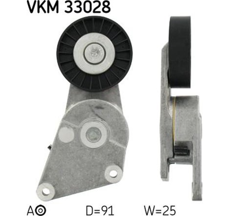 SKF-caneluri tensionare a centurii Zac. Peugeot-Citroen 1.8-2.0 16V 94 - SKF-VKM33028