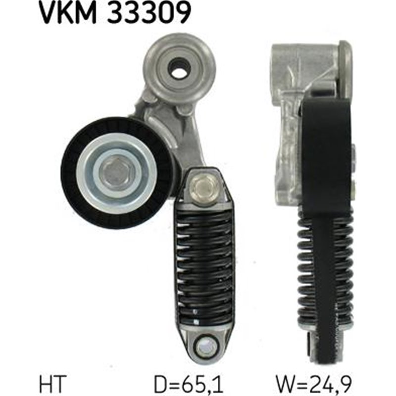 striate tensionare a centurii CITROEN C2. C3. 1.4 16V. 12.03- - SKF-VKM33309