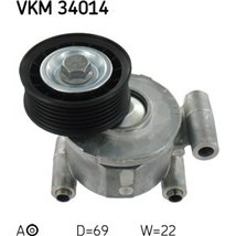 V-nervuri curea tensionare Ford Focus II-C-MAX 16V 1.8-2.0. 1.8-2.0 01-06- C30-V40-V50 VOLVO - SKF-VKM34014