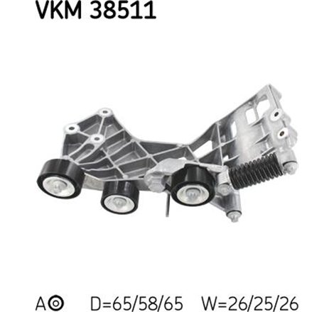 Multi-V belt tensioner MERCEDES A W169. B SPORTS TOURER W245 1.5-1.7 09.04-06.12 - SKF-VKM38511