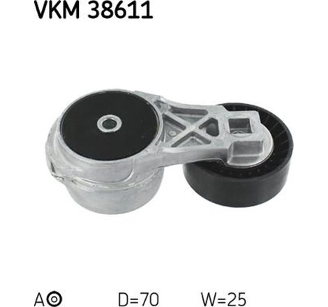 Multi-V belt tensioner CHRYSLER VOYAGER IV. DODGE CARAVAN. JEEP CHEROKEE. WRANGLER II 2.4-3.3-3.8 02.00-12.08 - SKF-VKM38611