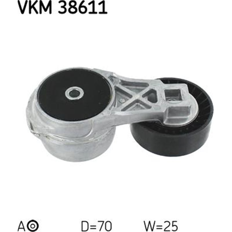 Multi-V belt tensioner CHRYSLER VOYAGER IV. DODGE CARAVAN. JEEP CHEROKEE. WRANGLER II 2.4-3.3-3.8 02.00-12.08 - SKF-VKM38611