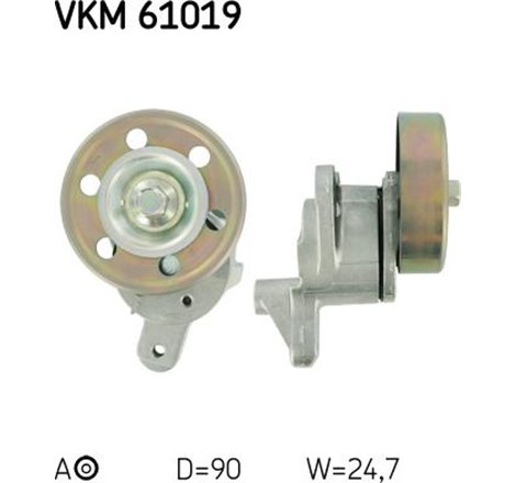 Multi-V belt tensioner TOYOTA AVENSIS. AVENSIS VERSO. COROLLA. COROLLA VERSO. RAV 4 II 2.0D 05.01-03.09 - SKF-VKM61019