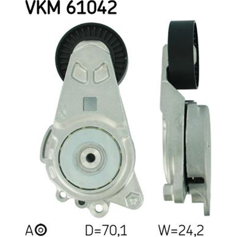 Multi-V belt tensioner TOYOTA AURIS. COROLLA. IQ. URBAN CRUISER. VERSO S. YARIS. YARIS VERSO 1.4D 09.00-12.18 - SKF-VKM61042