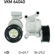 Multi-V belt tensioner FORD C-MAX. FOCUS II. MAZDA 3. 5 1.6-2.0LPG 10.03- - SKF-VKM64040