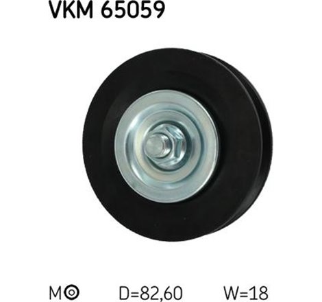 V-belt pulley MITSUBISHI PAJERO CLASSIC. PAJERO II. PAJERO III. PAJERO IV 2.5D-2.8D-3.2D 11.93- - SKF-VKM 65059