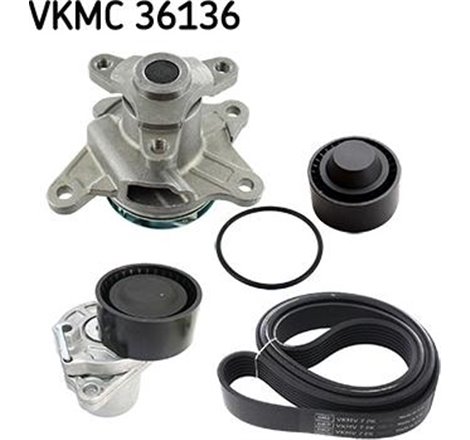Multi-V-Belt kit rolls and water pump MERCEDES VITO MIXTO DOUBLE CABIN. VITO TOURER W447. VITO W447. FIAT TALENTO. NISSAN NV300.